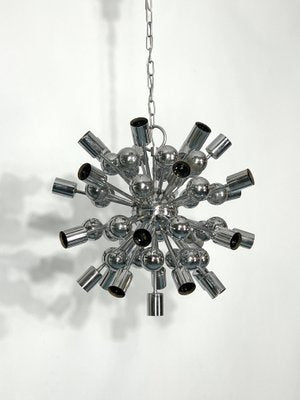 Vintage Chrome Sputnik Chandelier from Reggiani, Italy, 1970s-OT-1193570