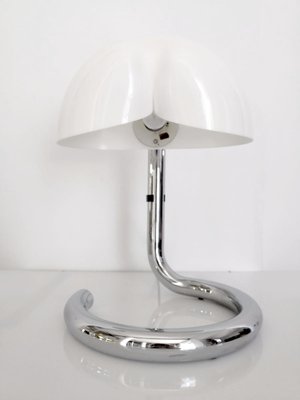 Vintage Chrome Table Lamp from Metalarte, 1970s-JJT-673774