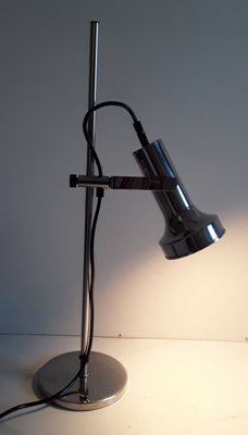 Vintage Chromed Metal Adjustable Table Lamp from Simon & Schelle, 1960s-HOI-706517