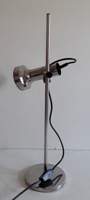 Vintage Chromed Metal Adjustable Table Lamp from Simon & Schelle, 1960s-HOI-706517