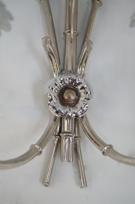 Vintage Chromed Palm Tree Sconces, 1970s, Set of 2-CEJ-488266