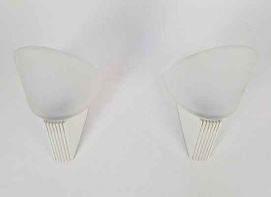 Vintage Cielo Wall Lamps from Lumiance Glass, Italy, 1980s, Set of 2-AXJ-2027133