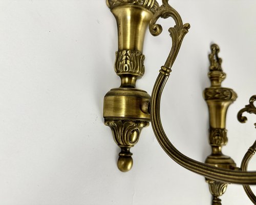 Vintage Classic Style Wall Sconces with Double Arms in Bronze, Set of 2-GYX-2021958