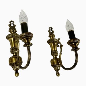 Vintage Classic Style Wall Sconces with Double Arms in Bronze, Set of 2-GYX-2021958