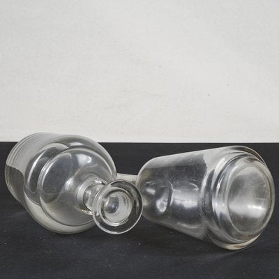 Vintage Clear Bottles, Set of 2-RAQ-1774942