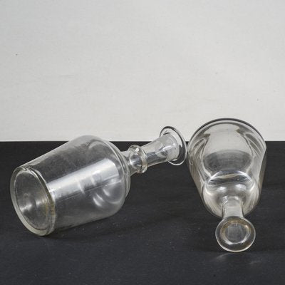 Vintage Clear Bottles, Set of 2-RAQ-1774942