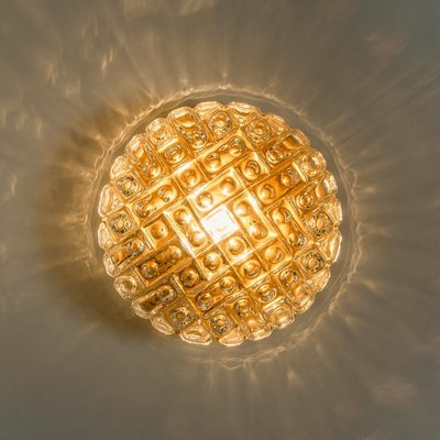 Vintage Clear Bubble Glass Wall Lights in the style of Helena Tynell, 1970, Set of 2-VDW-2016876