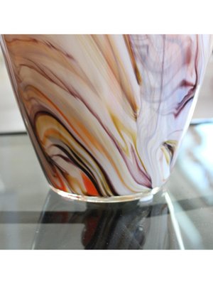 Vintage Clear Polychrome Vase-DDQ-1787363