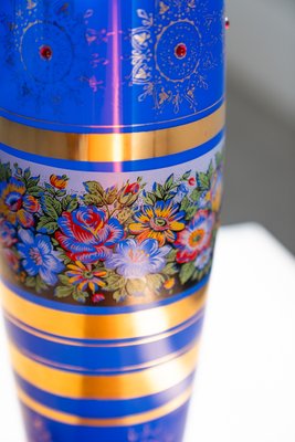 Vintage Cobalt Blue Glass Vase, 1970s-KNM-1440752