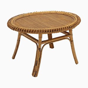 Vintage Coffee Table in Bamboo, Italy, 1960s-VMM-1746546