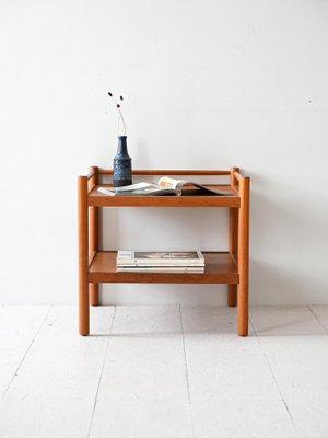 Vintage Coffee Table with Double Shelf, 1960s-QWP-2042007