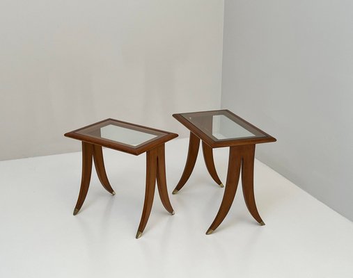 Vintage Coffee Tables attributed to to Paolo Buffa, 1950s, Set of 2-LKT-2034731