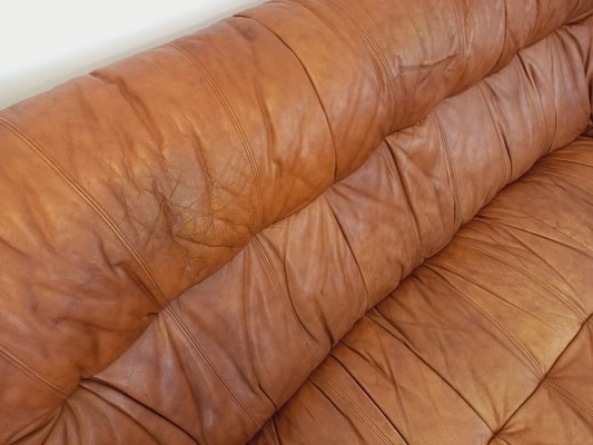 Vintage Cognac Leather Sofa, 1970s-AHO-1811280