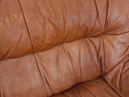 Vintage Cognac Leather Sofa, 1970s-AHO-1811280