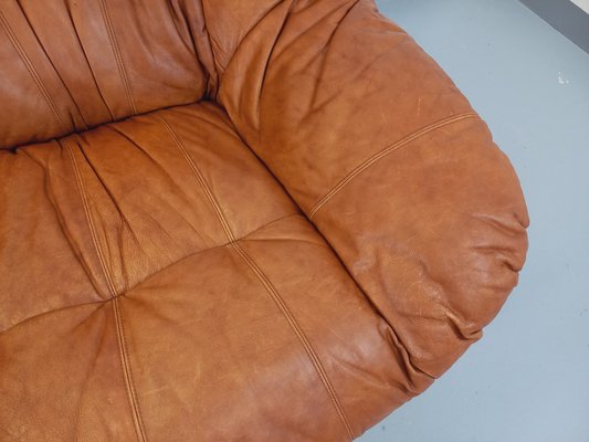 Vintage Cognac Leather Sofa, 1970s-AHO-1811280