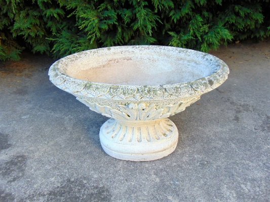 Vintage Concrete Planter, 1970s-GZF-668148