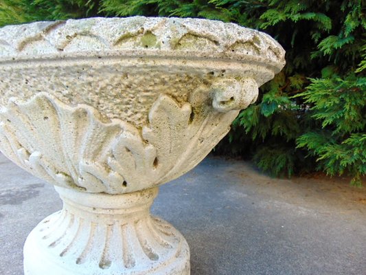 Vintage Concrete Planter, 1970s-GZF-668148