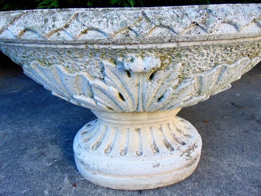 Vintage Concrete Planter, 1970s-GZF-668148