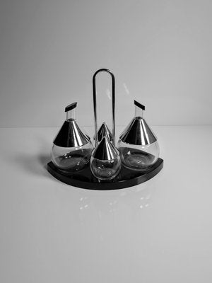 Vintage Condiment Set in Chrome, 1980, Set of 4-VTK-2022821