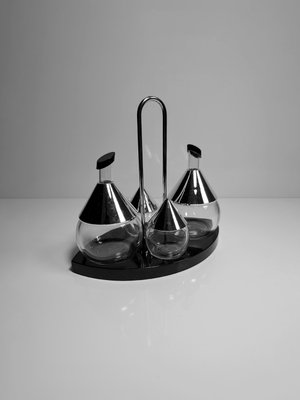 Vintage Condiment Set in Chrome, 1980, Set of 4-VTK-2022821