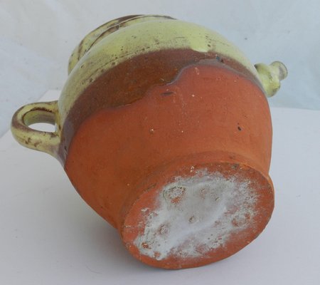 Vintage Confit Pot Terracotta Jar with Lid, 1960s-ARU-2016834