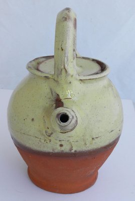 Vintage Confit Pot Terracotta Jar with Lid, 1960s-ARU-2016834