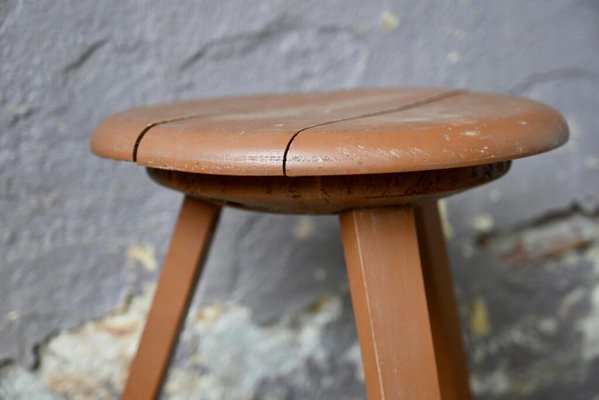 Vintage Congregation Tripod Stool-AIU-1742527