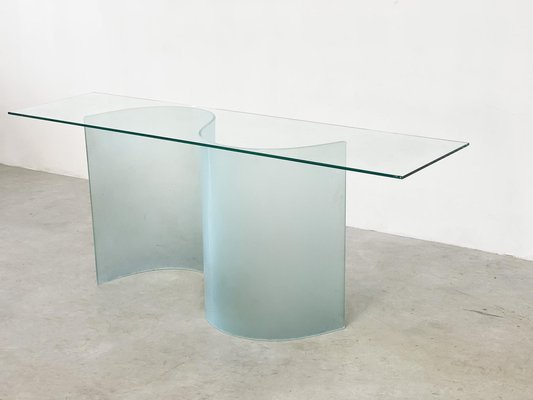 Vintage Console Table in Glass, 1990s-XLH-1813117