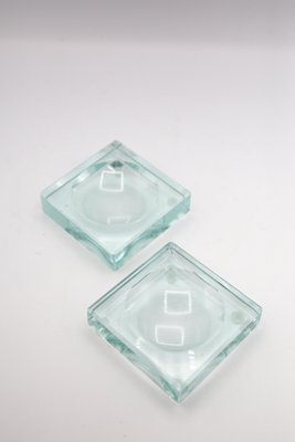 Vintage Crystal Ashtrays from Fontana Arte, Set of 2-RCE-1254090