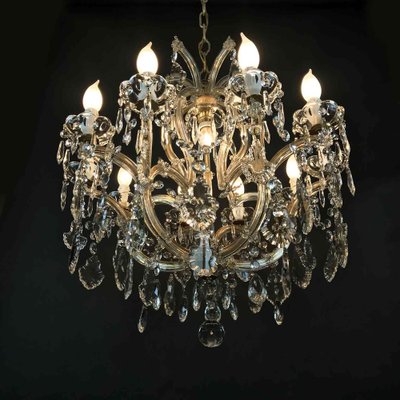 Vintage Crystal Chandelier, 1950s-TBU-2031613