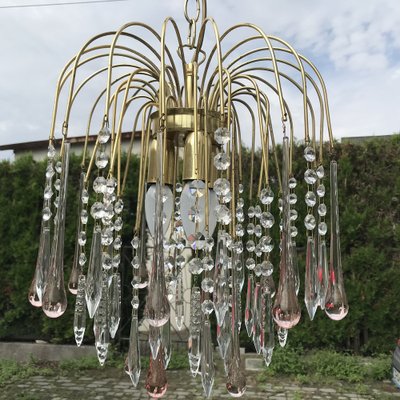 Vintage Crystal Chandelier, 1960s-WQQ-1373441