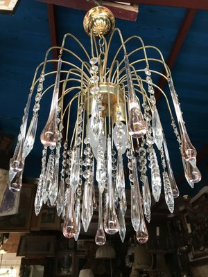 Vintage Crystal Chandelier, 1960s-WQQ-1373441