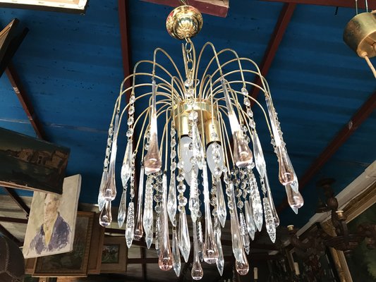 Vintage Crystal Chandelier, 1960s-WQQ-1373441