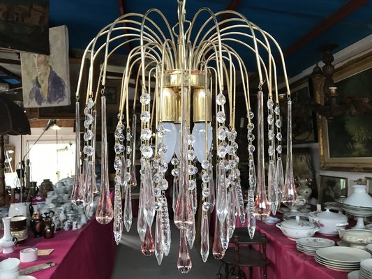 Vintage Crystal Chandelier, 1960s-WQQ-1373441