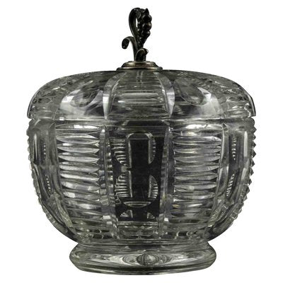 Vintage Crystal Container, Italy, 1970s-ZCI-1379143