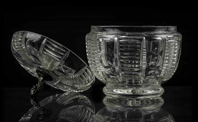 Vintage Crystal Container, Italy, 1970s-ZCI-1379143