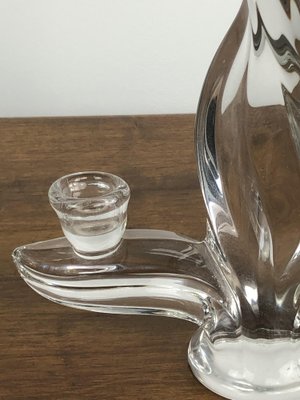 Vintage Crystal Flame Candleholders, 1960s, Set of 2-RWZ-1245963