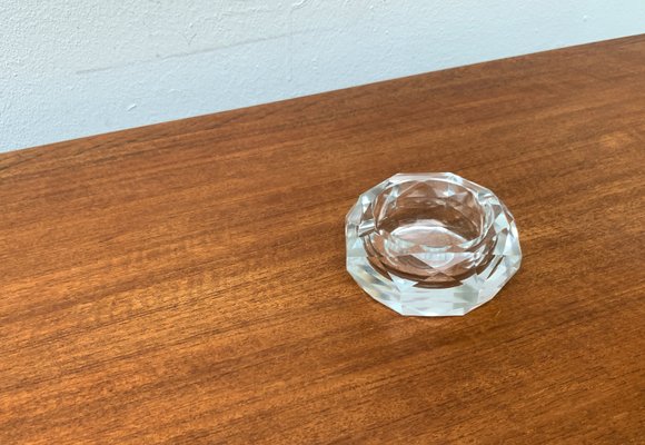 Vintage Crystal Glass Ashtray, 1970s-UAH-1315267