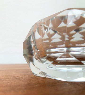 Vintage Crystal Glass Ashtray, 1970s-UAH-1315267