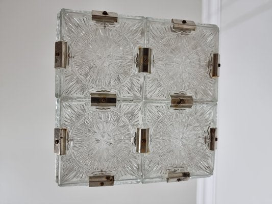 Vintage Cube Chandelier from Kamenicky Senov-QJA-1284351