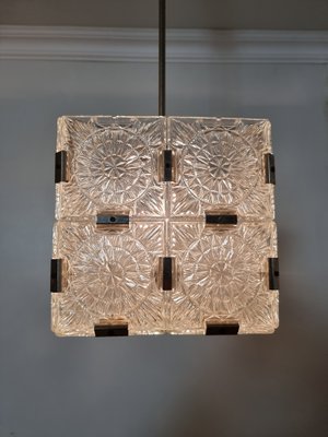 Vintage Cube Chandelier from Kamenicky Senov-QJA-1284351