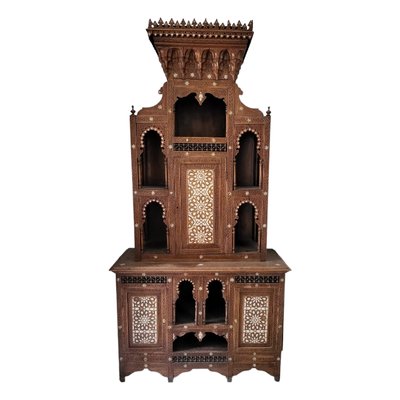 Vintage Cupboard with Arabic Inspiration with Inlayd-TCS-1749975