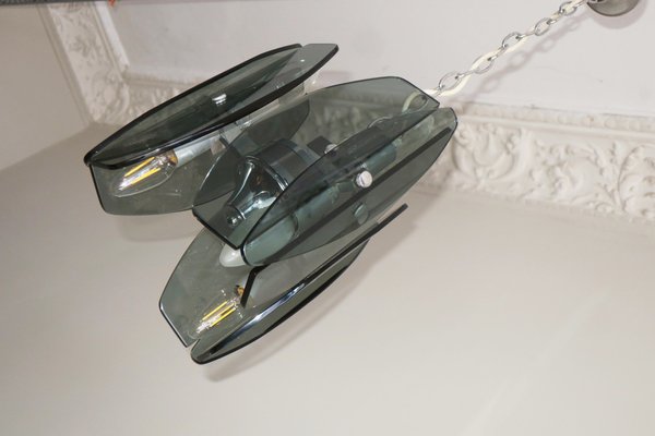 Vintage Cut Glass Ceiling Lamp from Fontana Arte-ED-1794159