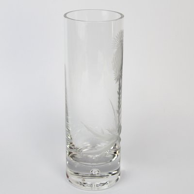 Vintage Cut Glass Vase, 1960s-NE-1739532