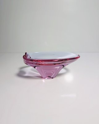 Vintage Czech Bowl in Alexandrite Glass from Sklo Union, 1950s-VTK-2016635