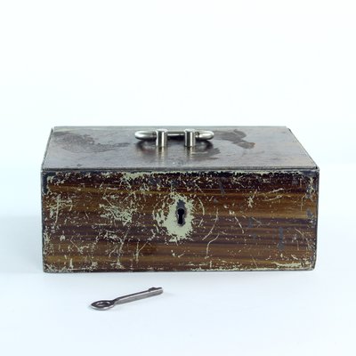 Vintage Czech Safe Deposit Box, 1930s-UL-1110939