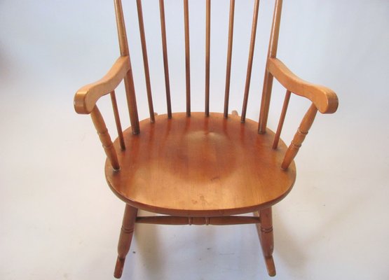 Vintage Czechoslovakian Rocking Chair in Wood, 1960s-ZWG-1283415