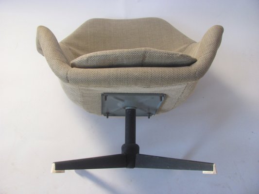 Vintage Czechoslovakian Swivel Shell Armchairs, 1960s, Set of 2-ZWG-1324119