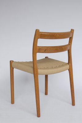 Vintage Danish #84 Chairs in Teak by Niels Møller, 1970s, Set of 4-DOM-1447870