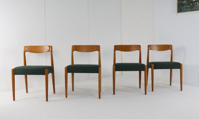 Vintage Danish Bjerremose Chairs, 1970s, Set of 4-FYZ-2018029